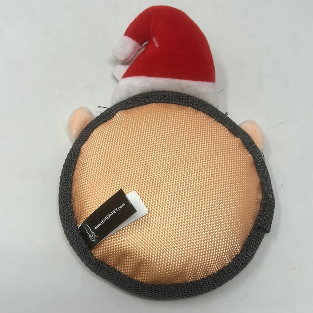 Hyper Holidays Christmas Santa Claus Face Interactive Dog Toy